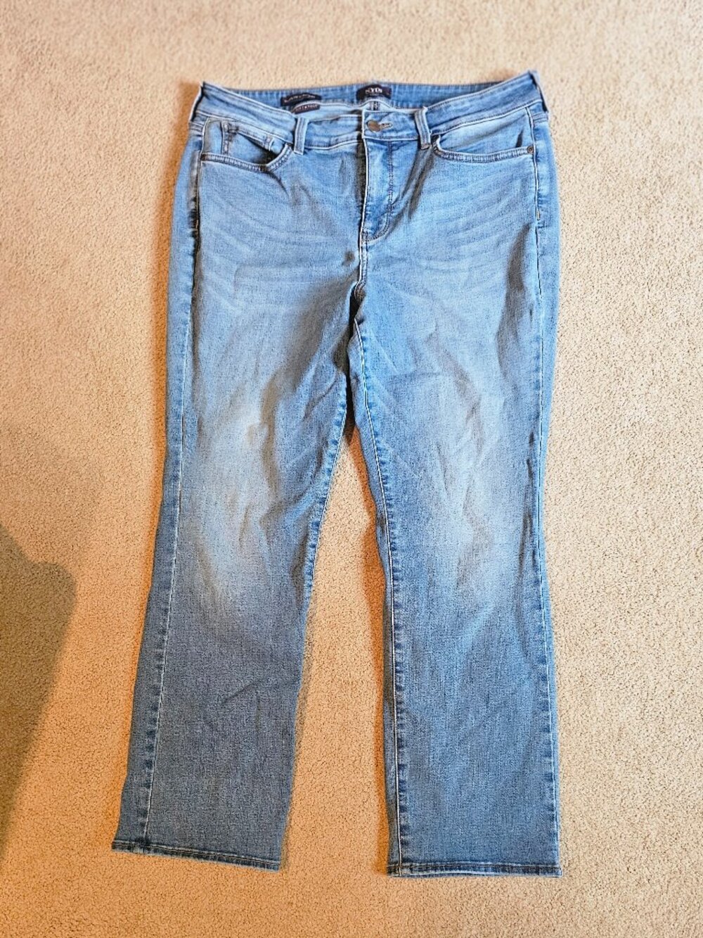 Womens NYDJ Marilyn Straight Denim Jeans Size 16P